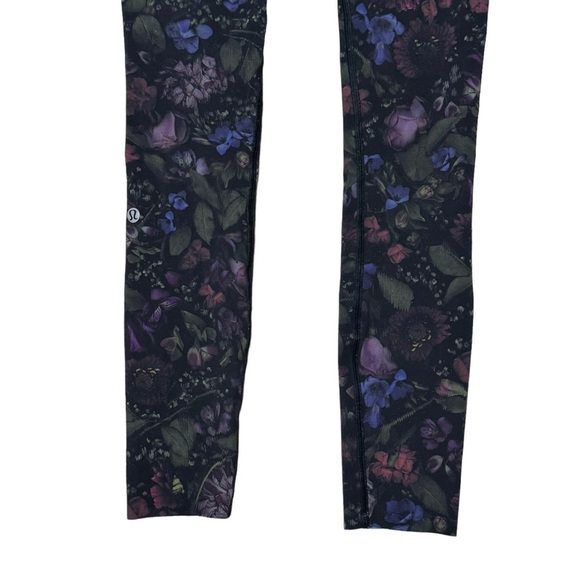 Lululemon Women’s Fast And Free High Rise Leggings Cropped Size 2 floral print - Picture 7 of 11